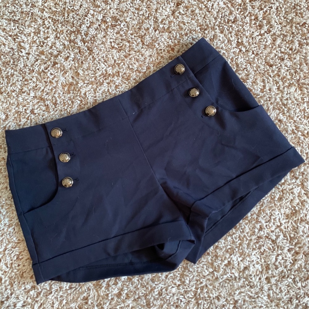 Navy blue sailor shorts